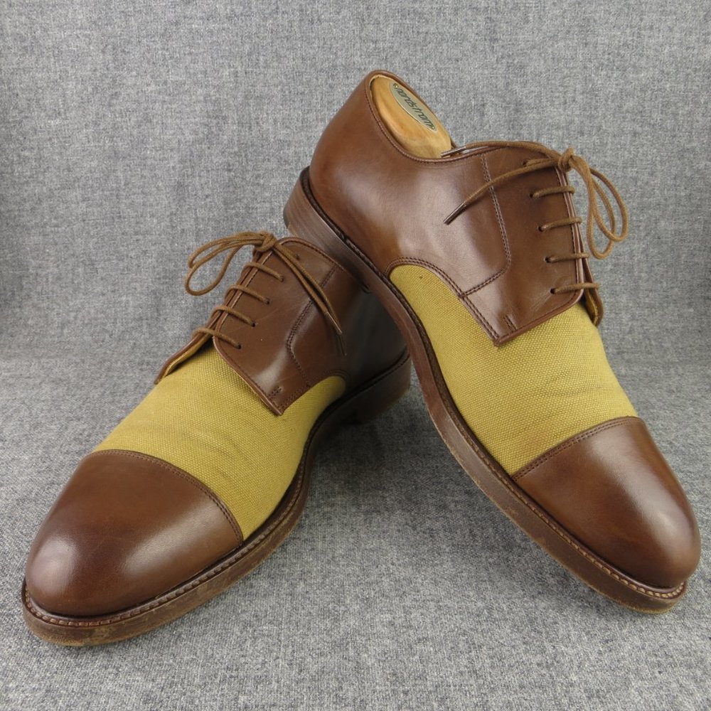 RALPH LAUREN POLO MULTI COLOR LACE UP SPECTATOR DERBY USA 10 D